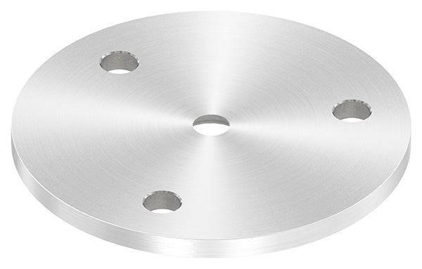 Plaque d'ancrage Ø 70 x 4 mm avec trou de centrage : Ø 6,5 mm | V2A