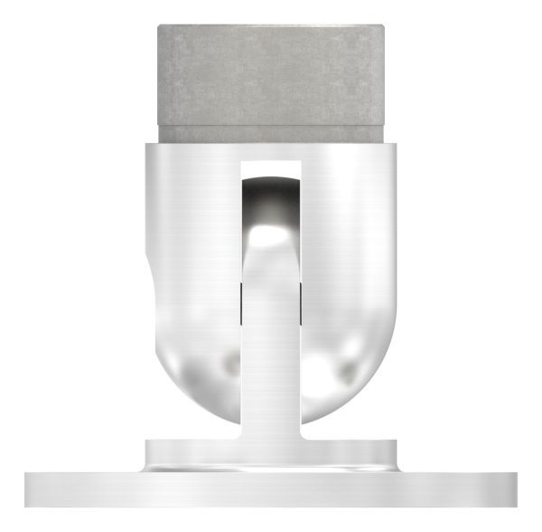Support mural flexible, pour tube rond Ø 42,4 x 2 mm V2A