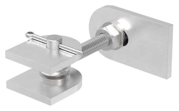 Charnière de portail réglable à 180°, filetage M12, V4A