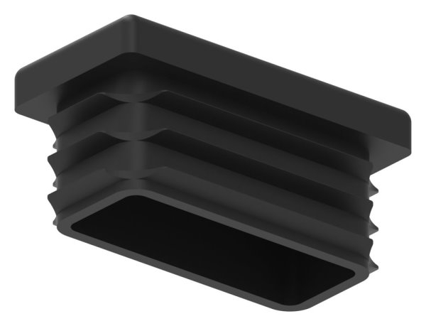 Bouchon en plastique pour tube rectangulaire 40x20mm