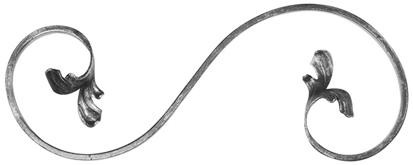 Barre légère | gauche | dimensions : 120x300 mm | matériau : 12x5 mm | acier S235JR, brut