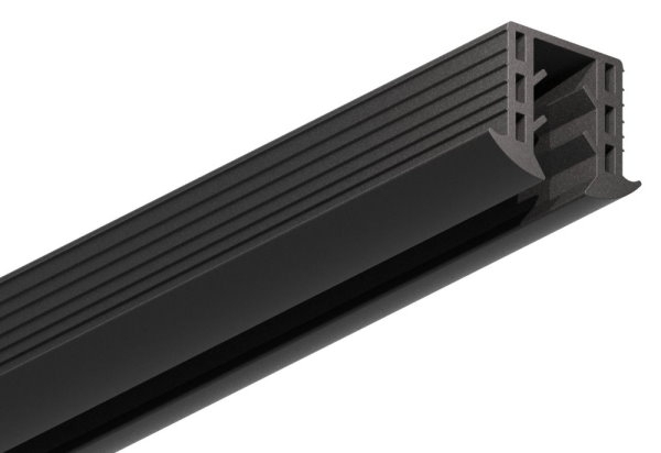 Joint de coin verre 8,00 - 10,76mm, pour rainure 24 x 24mm, longueur 6m, EPDM