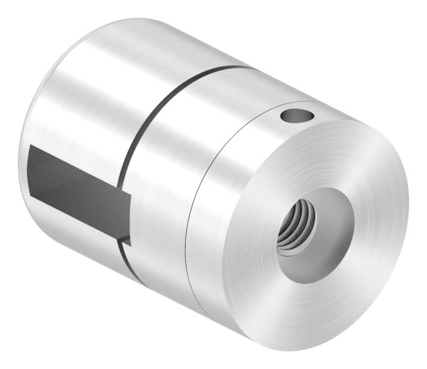 Support de base Brenk pour barres plates 20 x 6mm, ALU