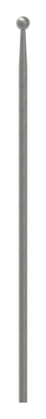 Tige de clôture | Longueur : 520 mm | Matériau Ø 12 mm Boule Ø 19 mm | Acier S235JR, brut