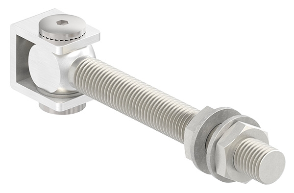 Charnière M20 avec filetage long V2A