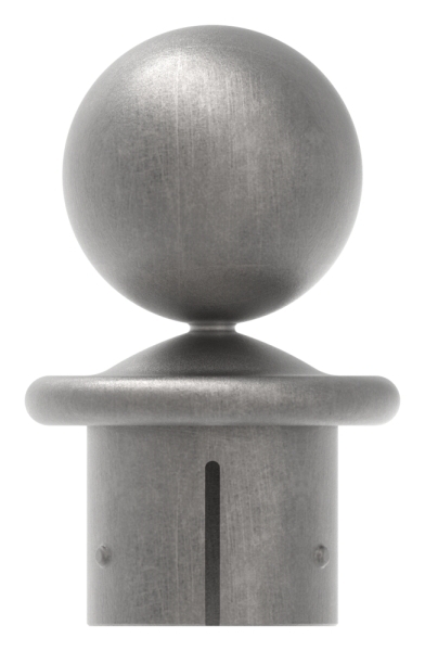Bouton de tuyau à bille pour Ø 60.3x2.5-2.9 mm | Acier S235JR, brut