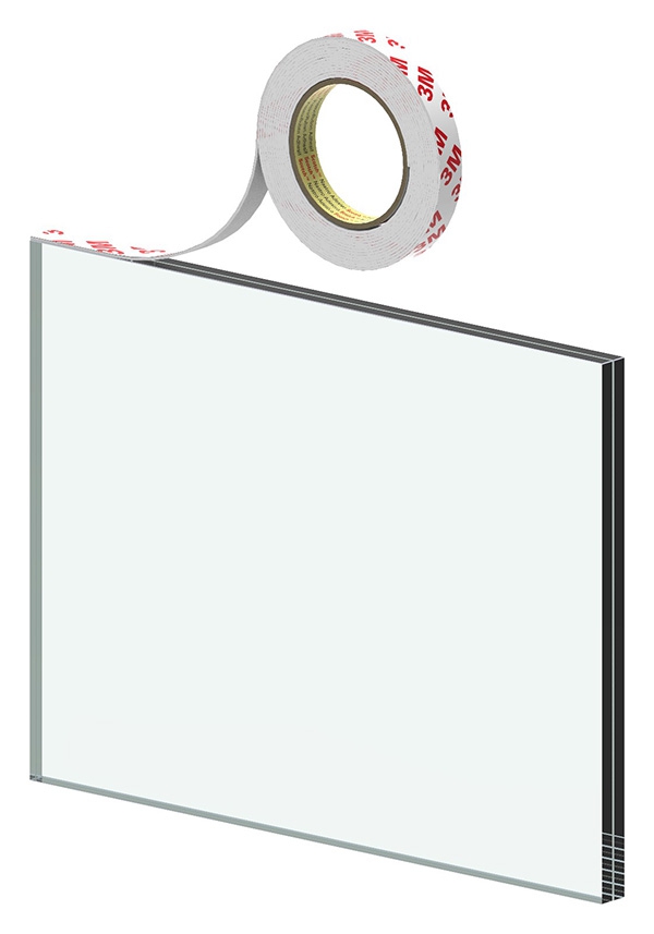 Ruban adhésif | pour verre 12.76 - 21.52 mm | Ruban adhésif VHB