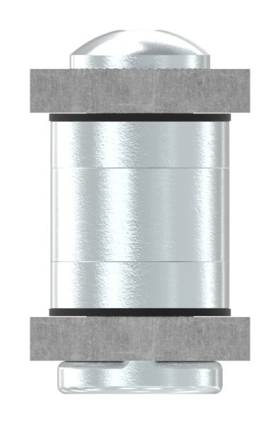 Charnière de portail M22 | réglable | à encastrer | acier (brut) S235JR