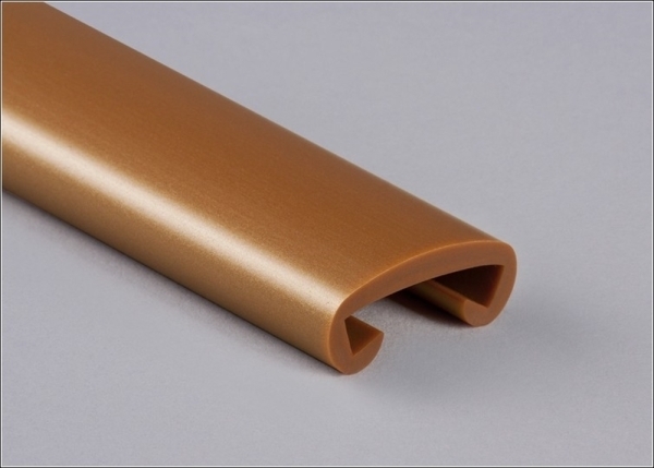 Main courante en plastique pour 40 x 8mm, cuivre