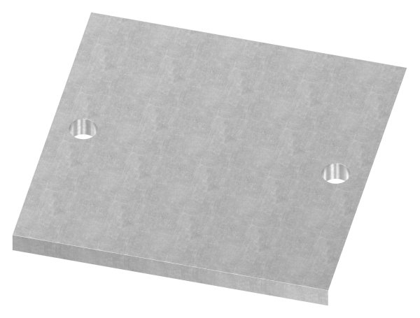 Plaque d'ancrage | Dimensions : 150x150x10 mm | Acier (brut) S235JR