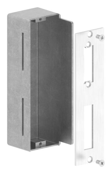 Boîte de comptoir | Dimensions : 50x45x172 mm | Acier (brut) S235JR