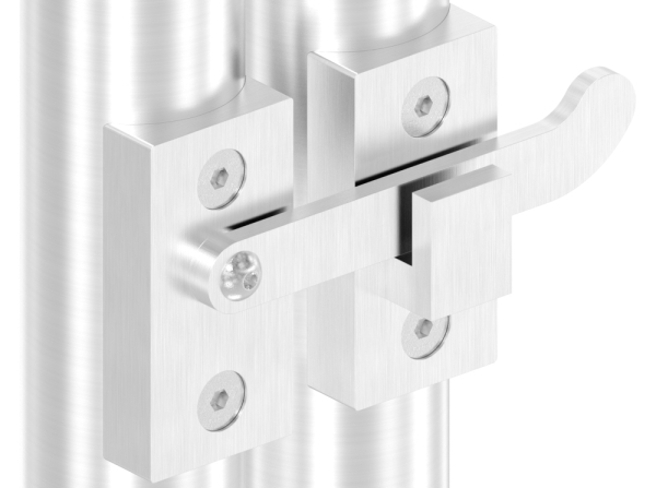 Loquet de porte pour tube 42,4mm, V4A