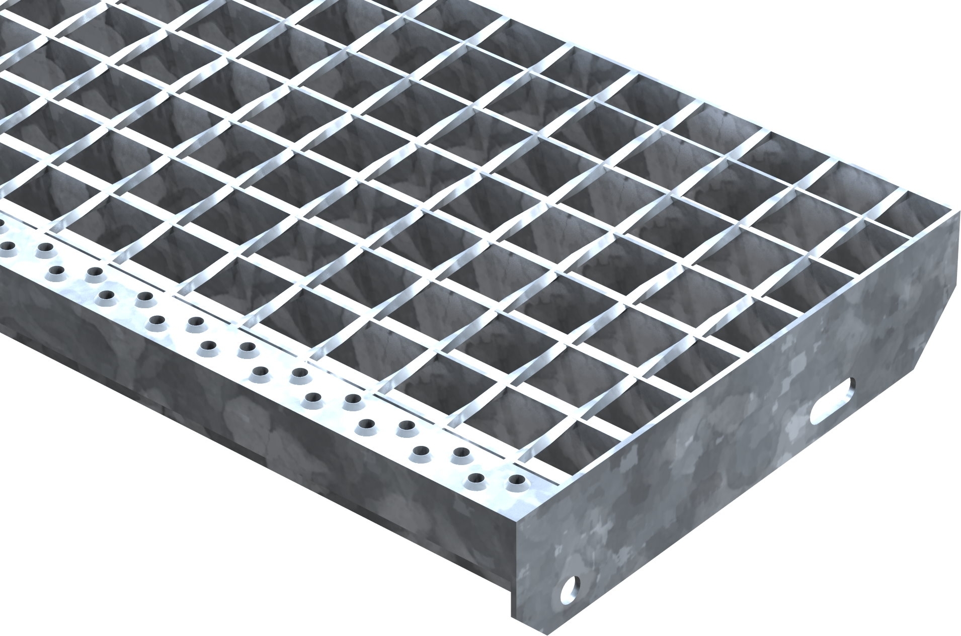 Presse à souder marche en caillebotis | Dimensions : 600x305 mm 34/38 mm | S235JR (St37-2)