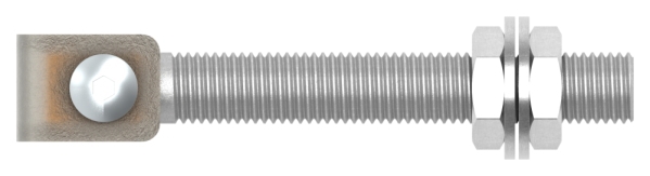Charnière de portail M20 | réglable | acier (brut) S235JR