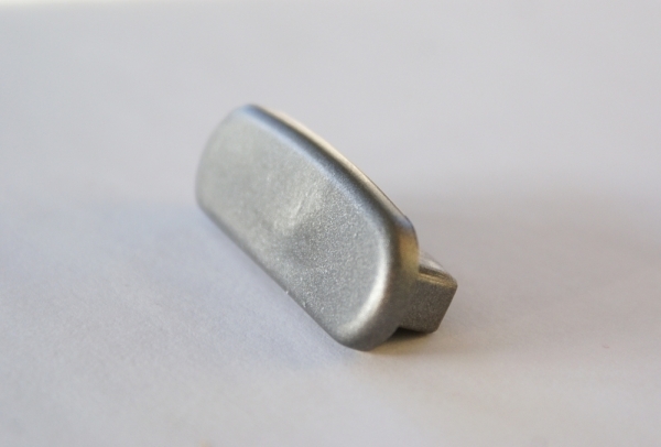 Embout pour main courante en plastique pour 40 x 8mm, gris aluminium