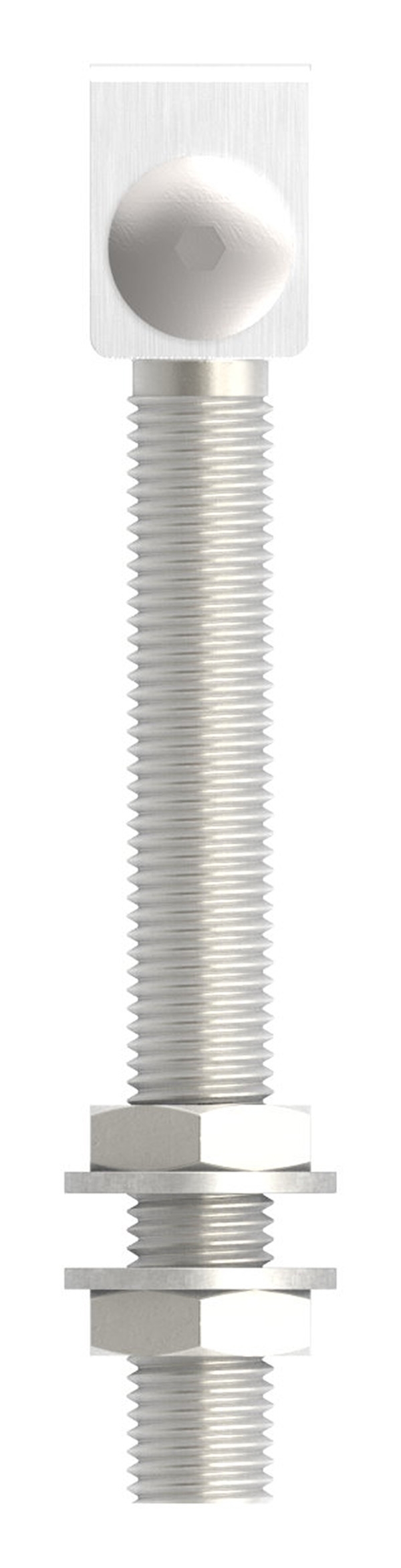 Charnière M20 avec filetage long V2A