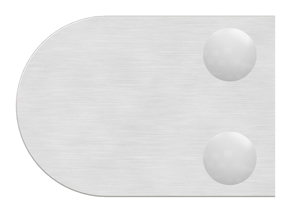 Pince à verre | dimensions 40x28x17.4 mm | connexion : plate - Ø 42.4 mm | V2A