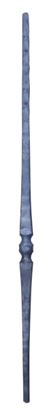 Barre initiale avec bille ronde 25x25 L 1200 mm