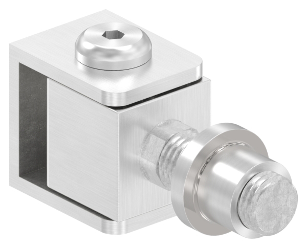 Charnière de portail réglable avec manchon fileté M16, V2A