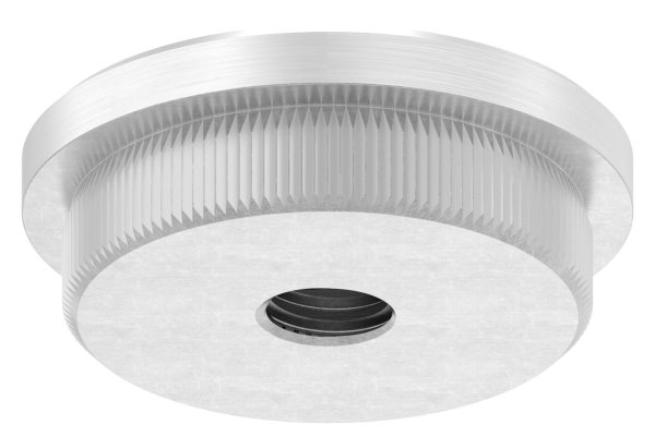 Bouchon plat avec M10 pour Ø 42,4x3,0 mm V2A matériau solide