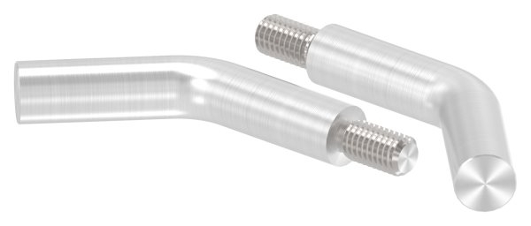 Goupille | coudée à 135° | dimensions : 60x12 mm | filetage : M8x15 mm | à souder sur | V2A