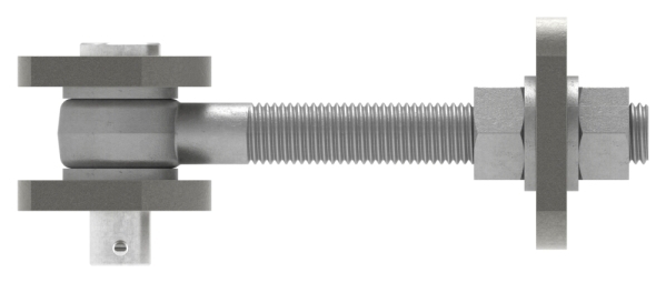 Charnière M16, galvanisée à chaud, boulon V2A