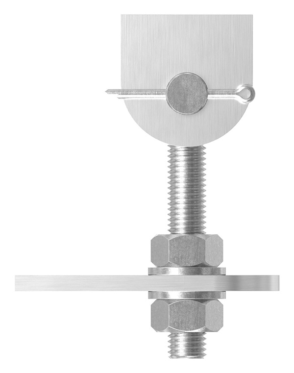 Charnière de portail | M16 | 180° | réglable | V2A