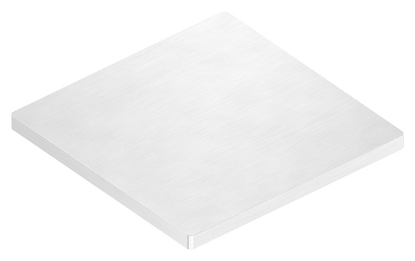 Plaque d'ancrage | Dimensions : 100 x 100 x 6 mm | V2A