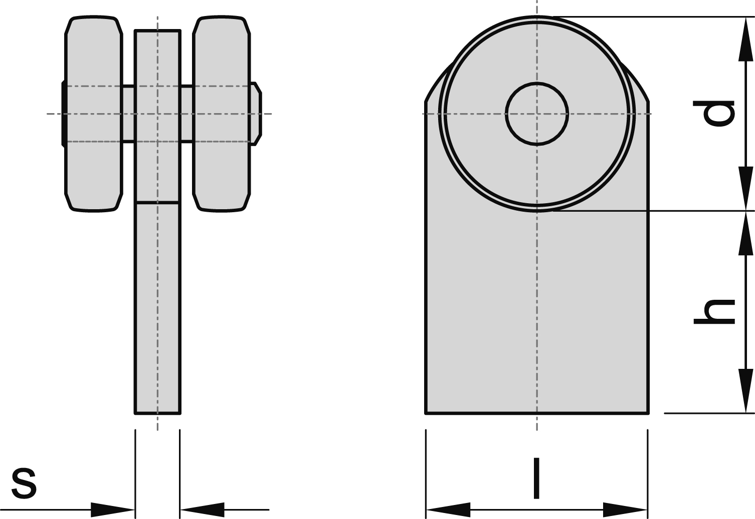 Rouleau unique pour le soudage de la taille 2