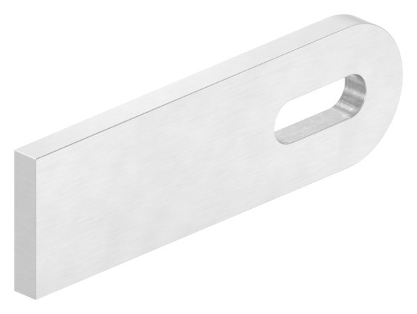 Patte de soudage | dimensions : 100x30x6 mm | avec trou oblong : Ø 25x9 mm | V2A