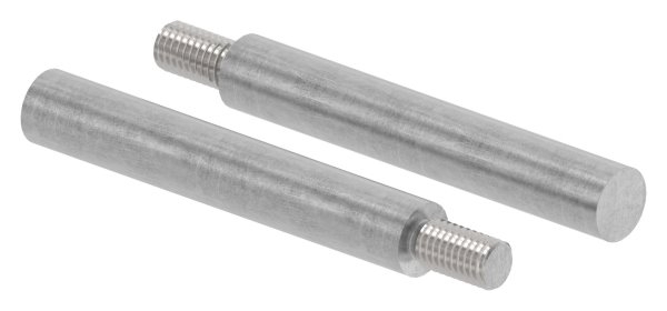 Goupille en acier | avec filetage M8 | dimensions : 75x12 mm | acier (brut) S235JR